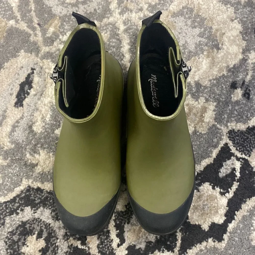 Madewell The Zip-Up Lugsole Rain Boot